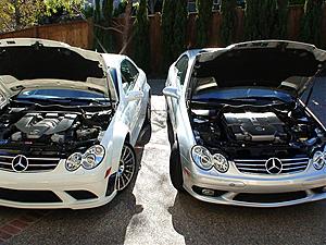 FS: 2004 CLK55 AMG w Sirius, 100K Warranty 19"AMG-IV wheels-6355hood.jpg