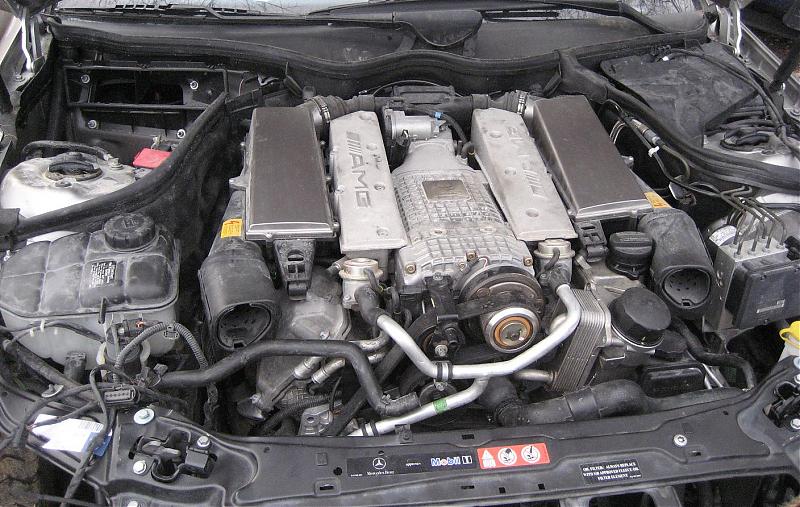2002 Mercedes C32 AMG Kompressor engine, transmission with ... c32 engine diagram 