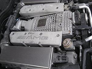 2002 Mercedes C32 AMG Kompressor engine, transmission with wiring harness-engine2.jpg