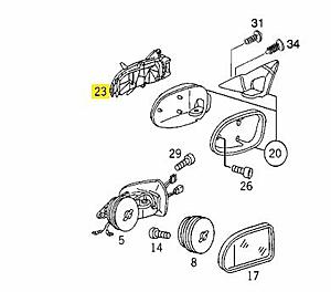 Right Side Mirror Lens part number needed for W208-capture1.jpg