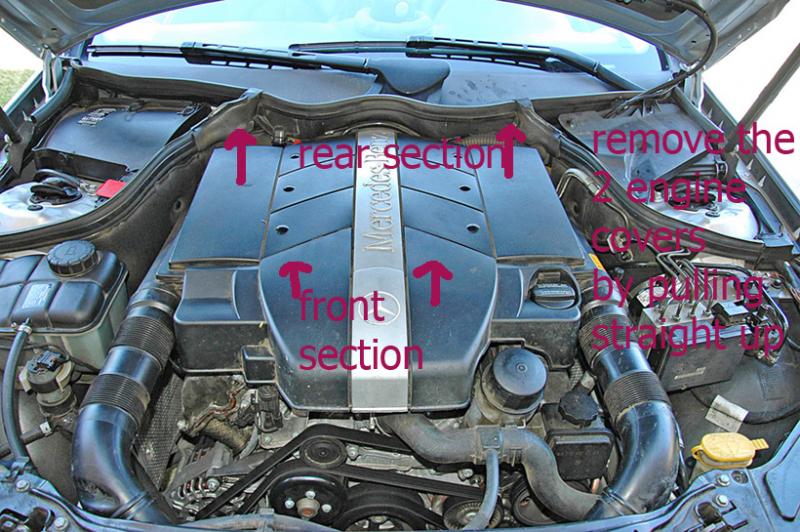 98-05 Mercedes ML320 CLK320 E320 Left Driver Side Engine Cylinder Head Cover OEM