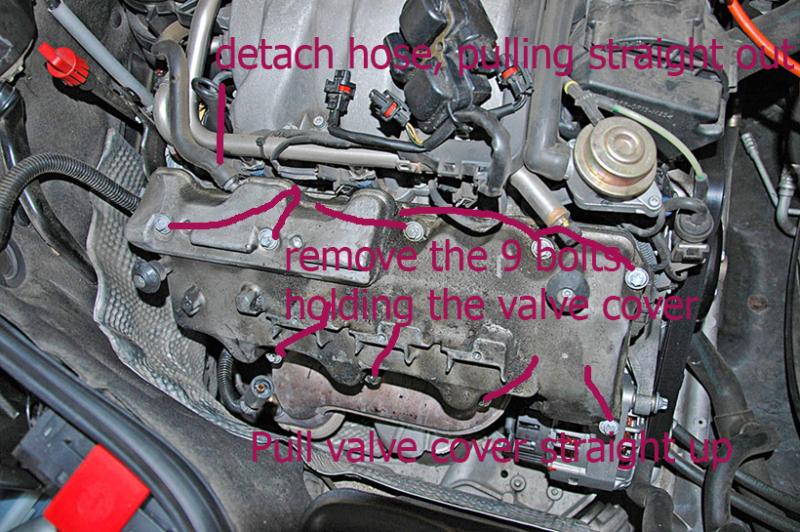Replace valve cover gasket 1999 ford contour #8