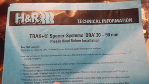 H&amp;R 30MM SPACERS TRAK+ DRA FOR SALE-forumrunner_20131219_163640.png