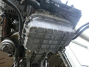 W208 AMG Tear Down - Top To Bottom-bottomengine.jpg