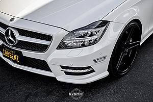 White LED Clear Side Marker Lights For 2012-14 Mercedes Benz W218 CLS 550 Class-2.jpg