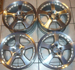 FS: 4 Genuine Lorinser Mercedes LM5 18x8.5 18x9.5 Wheels W219 CLS 500 550 55 63 AMG-.gif