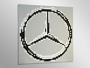 Pixelated artwork of 3 pointed star for wall-pn_mbenz.jpg