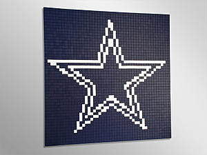 Pixelated artwork of 3 pointed star for wall-pn_cowboys.jpg