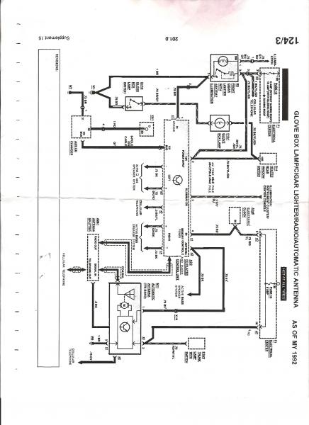 W124 Wiring Diagram