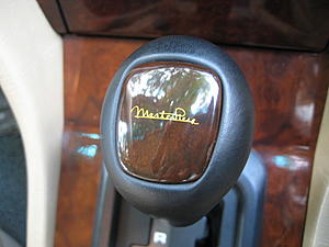 FS:OEM W124 Half Walnut Half leather Shift Stick-02.jpg