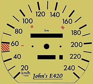 White Face Cluster 300CE - Latest Mod-johns-e420-speedometer-golf-face.jpg