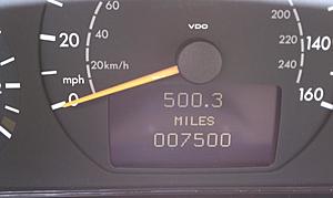 How many miles do you have on your E Class?-2001-e320-mileage-update-7500-miles.jpg