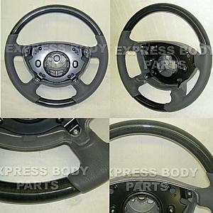 For Sale: 2007+ W211 E350 E550 Steering Wheel Black Leather W/ Birdseye-w211_03_gray_-bird_eyes_all.jpg