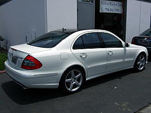 Tint on a white 2009 E350 with th panorama roof-white-e350-ceramic-40.jpg
