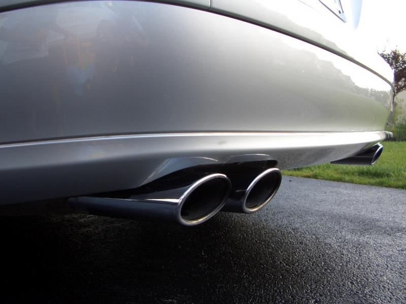 What do I need on my E500 to run exhaust tips like the newer E350's ...