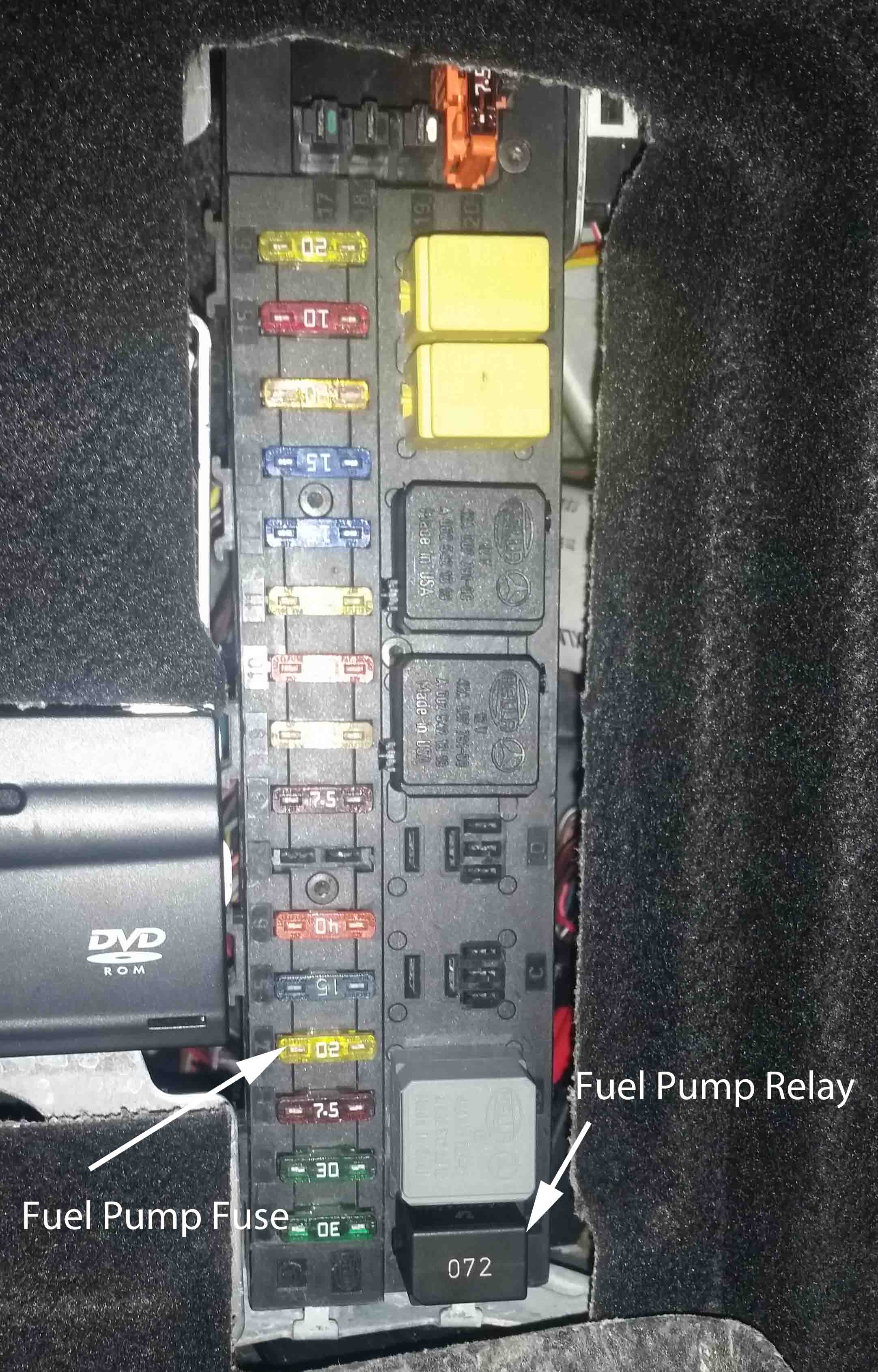 No fuel pressure at fuel rail Passenger side pump spins 