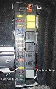 No fuel pressure at fuel rail.  Passenger side pump spins up and sounds normal-rear-fuse-relays.jpg