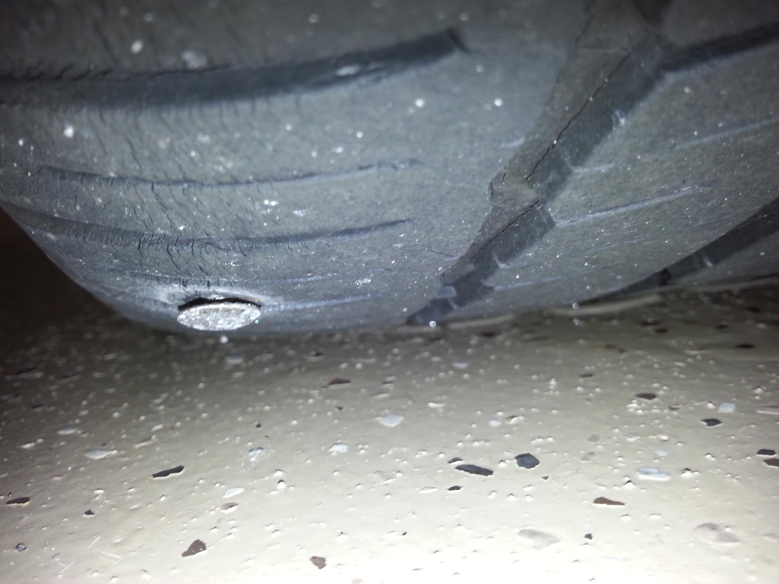 Can my tire with a nail in it be repaired? (pic) - Maintenance/Repairs -  Car Talk Community