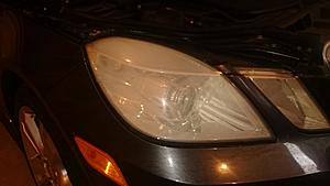 W212 headlamp disassemble, open, cleaning, needed-foggy.jpg