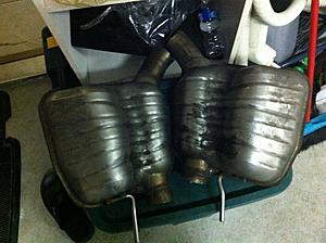 fs: sl55 amg mufflers, with quad oval tips fits all benz!-photo-1.jpg