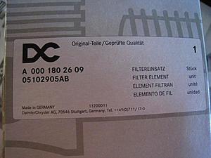 FS: W211 E-Class O.E. Oil Filter-img_0019.jpg