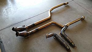 FS: C63 Kleemann exhaust manifolds and high flow primary catalytic converters.-20150615_113019.jpg