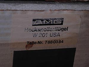 W201 190e AMG SPOILER BRAND NEW Heckspoilerflugel. With Third Light and original Box!-amg-heckspoilerflugel.jpg