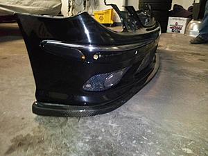 FS: W211 E55 front bumper in black w/ carbon fiber spoiler and black grille also-2011-11-289510.32.59.jpg