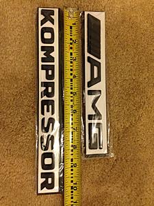 FS: black 'AMG' &amp; 'KOMPRESSOR' emblems-5a863701-6100-4875-8df3-8eeba34525ce.jpg