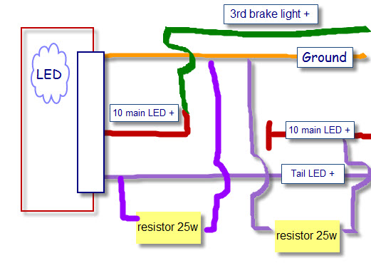 Led Tail Light Wiring Diagram Wiring Diagram Images