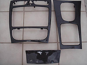 FS slightly used 3 piece W203 Carbon Center Trim-cftrim001.jpg