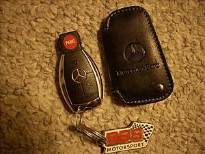 MB Leather Key Holder/Cover Fob Black-  Shipped-mbkey.jpg