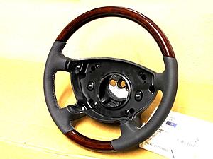 W211 E-Class 2003~2006 wood leather steering wheel-img_7356.jpg
