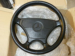 W124 seat parts &amp; rare sportline steering wheel with airbag-p1060742.jpg