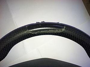C43 STEERING WHEEL w damaged leather-photo-6.jpg