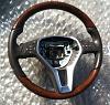 FS: Sport Wood / Brown Leather Steering Wheel W218 X204 W212 W204 W207 with Shifters-moccabraun-wheel-10.jpg