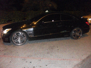 cts-v playing with  2010 E coupe brabus-wow.gif