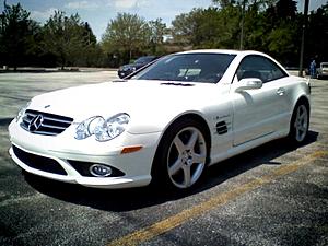 Feeler: 2005 MB SL55 AMG Converted to 2008 SL55 AMG, LOW MILES, WHITE/BLACK-051608130800.jpg