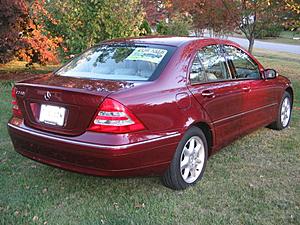 beautiful burgundy 2002 C240, ,000-rear-right.jpg