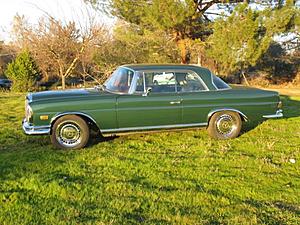 1969 Mercedes 280SE two-door coupe (W111), dark green, black leather, 2.8L I6, .5K-1997-.jpg