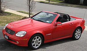 2001 Mercedes-Benz SLK 230 Kompressor Convertible-slk-driver-side-top-down.jpg