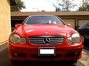 2002 C230 SCoupe Magma Red/ Oyster Grey - 99-front.jpg