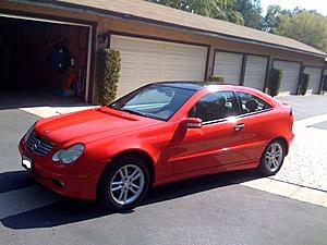 2002 C230 SCoupe Magma Red/ Oyster Grey - 99-front-side.jpg