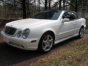 FS: 2002 CLK55 AMG convertible, white/black, mint-leftfront.jpg