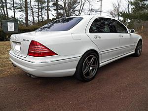 FS: 2005 S55 AMG, super rare alabaster white over black leather, 74K mi, mint-rightrear.jpg