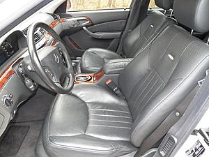 FS: 2005 S55 AMG, super rare alabaster white over black leather, 74K mi, mint-interior.jpg