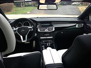 2013 CLS 63 120k msrp Pearl white with white designo inside carbon spoiler 6k-mercedes.jpg