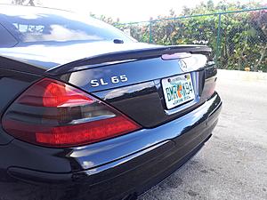 FS 2005 SL65 BLACK STOCK 63K MI, PERFECT!-close-rear-spoiler-left.jpg