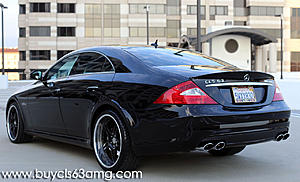 FS: 2007 Mercedes Benz CLS63 AMG w/HRE 3-Piece Wheels - 999-rearprofilealternate.jpg