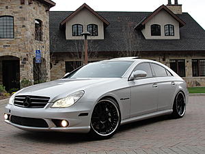 F/S in CT: 2006 Mercedes Benz CLS55 AMG - Silver on BLK - HRE WHEELS LIGHTLY Modded-1_zpsvpitvybh.jpg